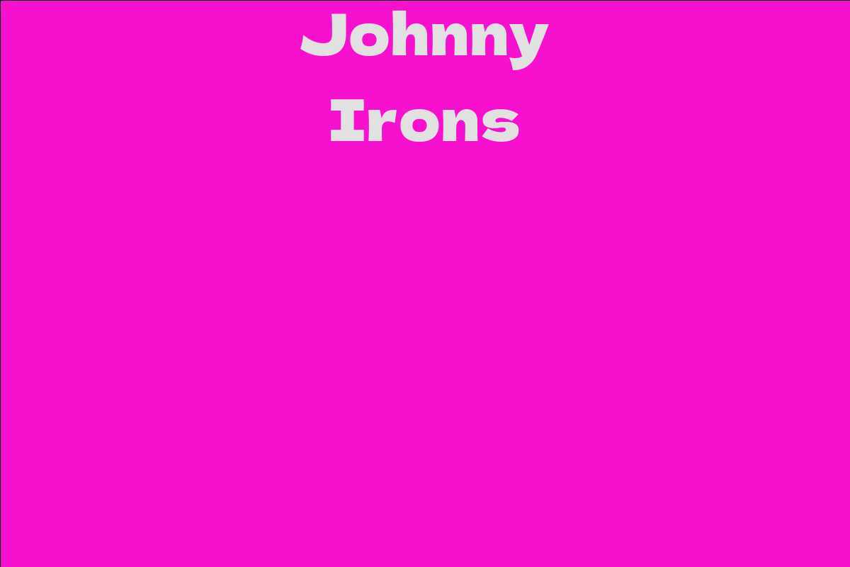 Johnny Irons