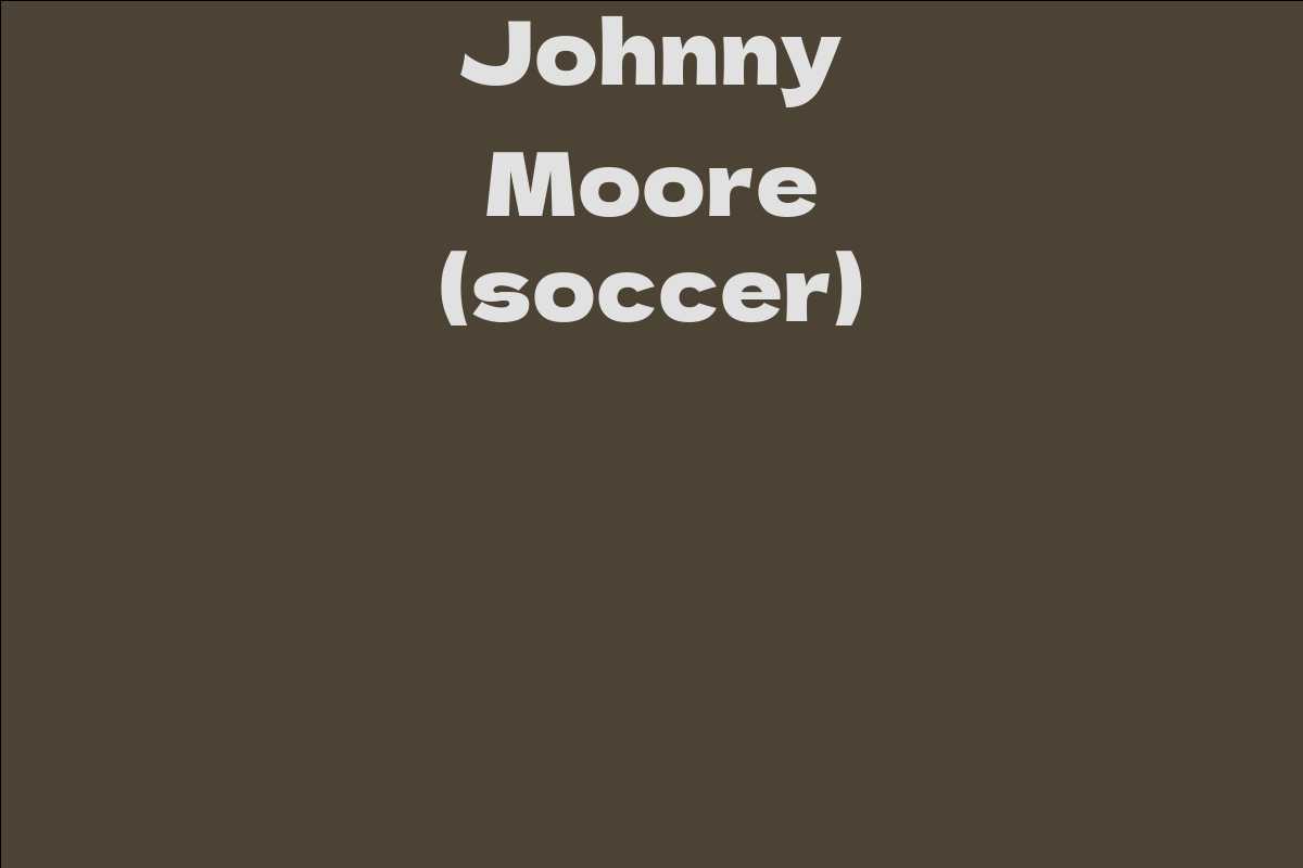 Johnny Moore (soccer)
