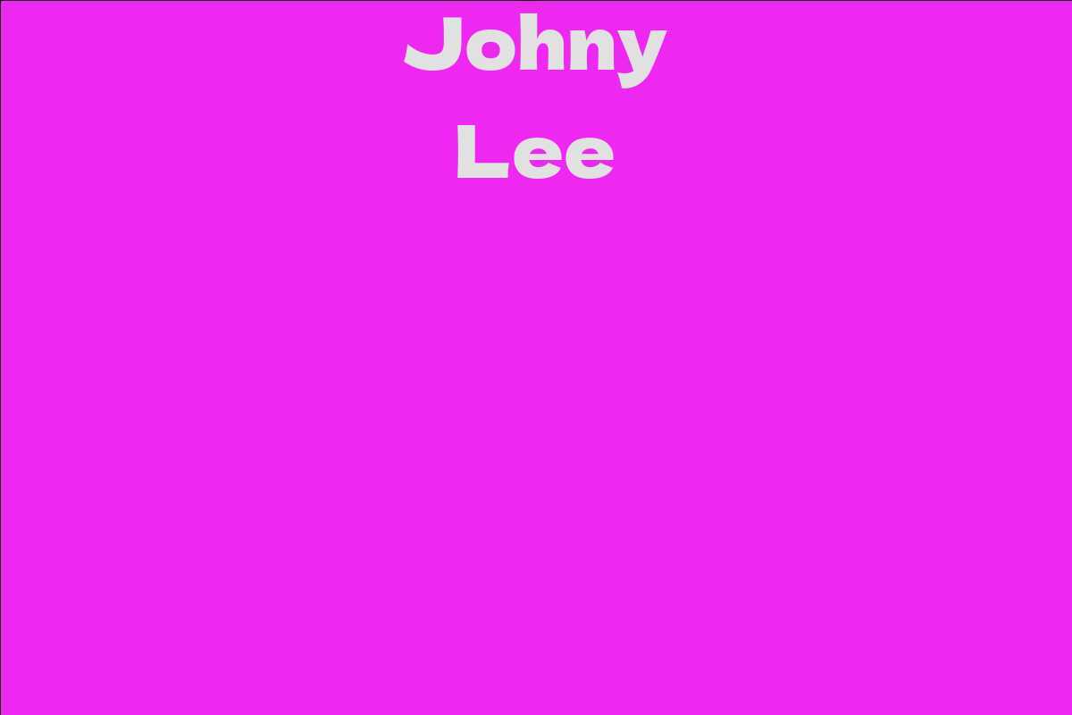 Johny Lee