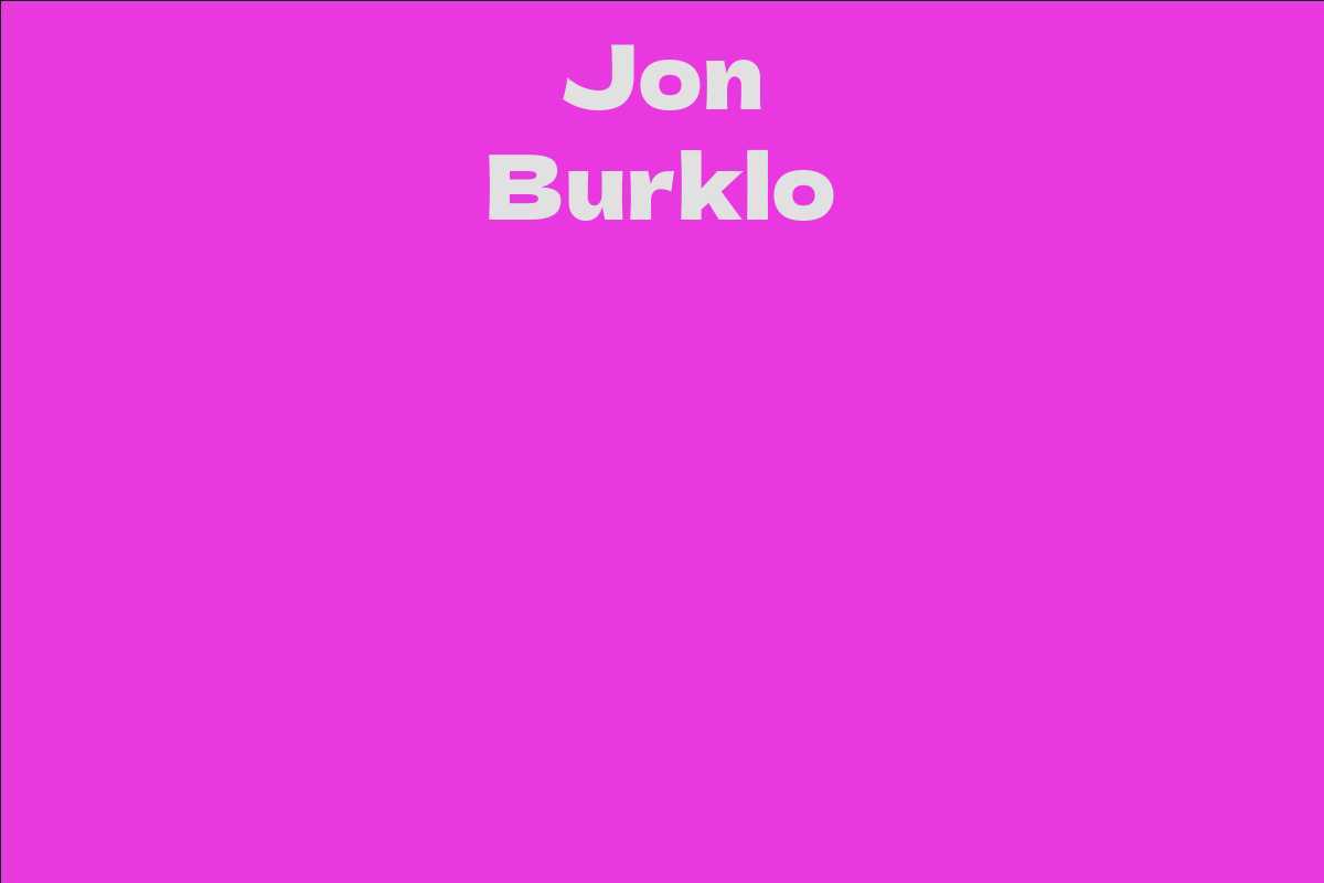 Jon Burklo