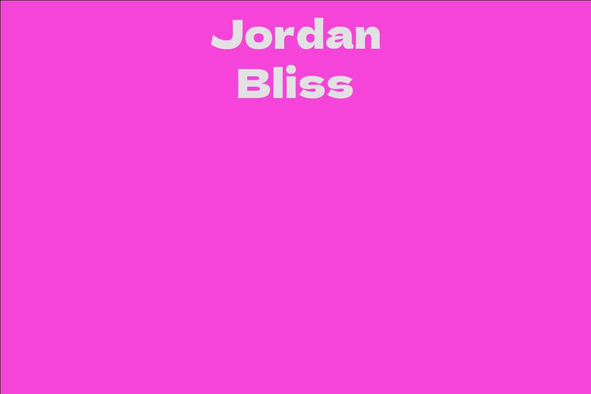 Jordan Bliss