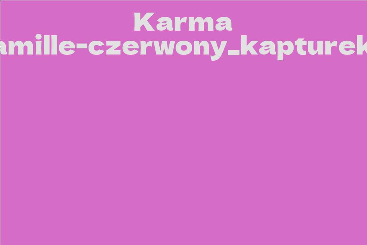Karma Camille-czerwony_kapturek__