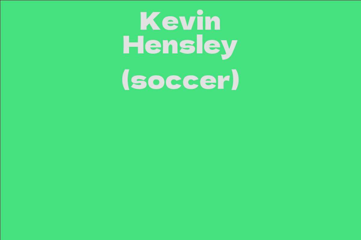 Kevin Hensley (soccer)
