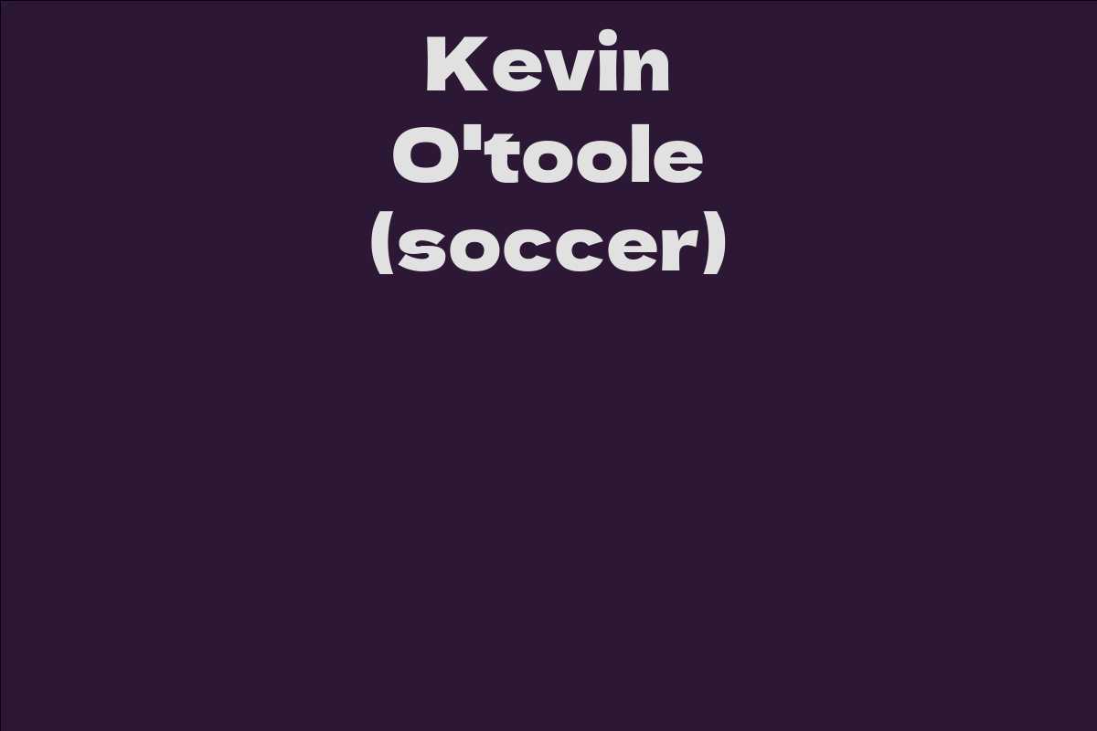 Kevin O'toole (soccer)