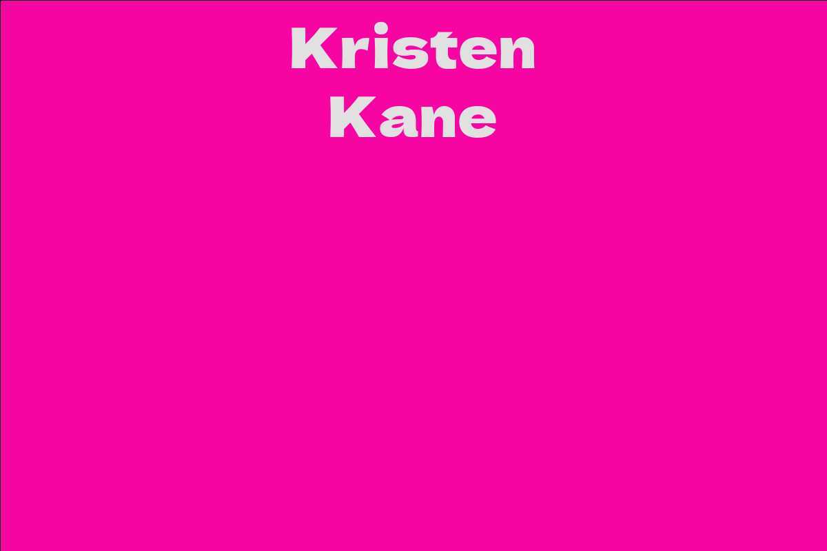 Kristen Kane