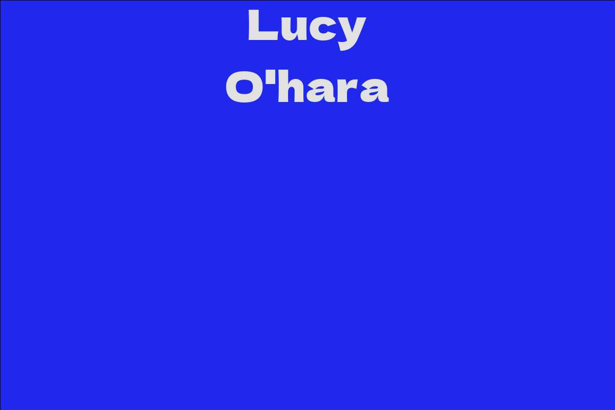 Hara lucy o Lucy O'hara