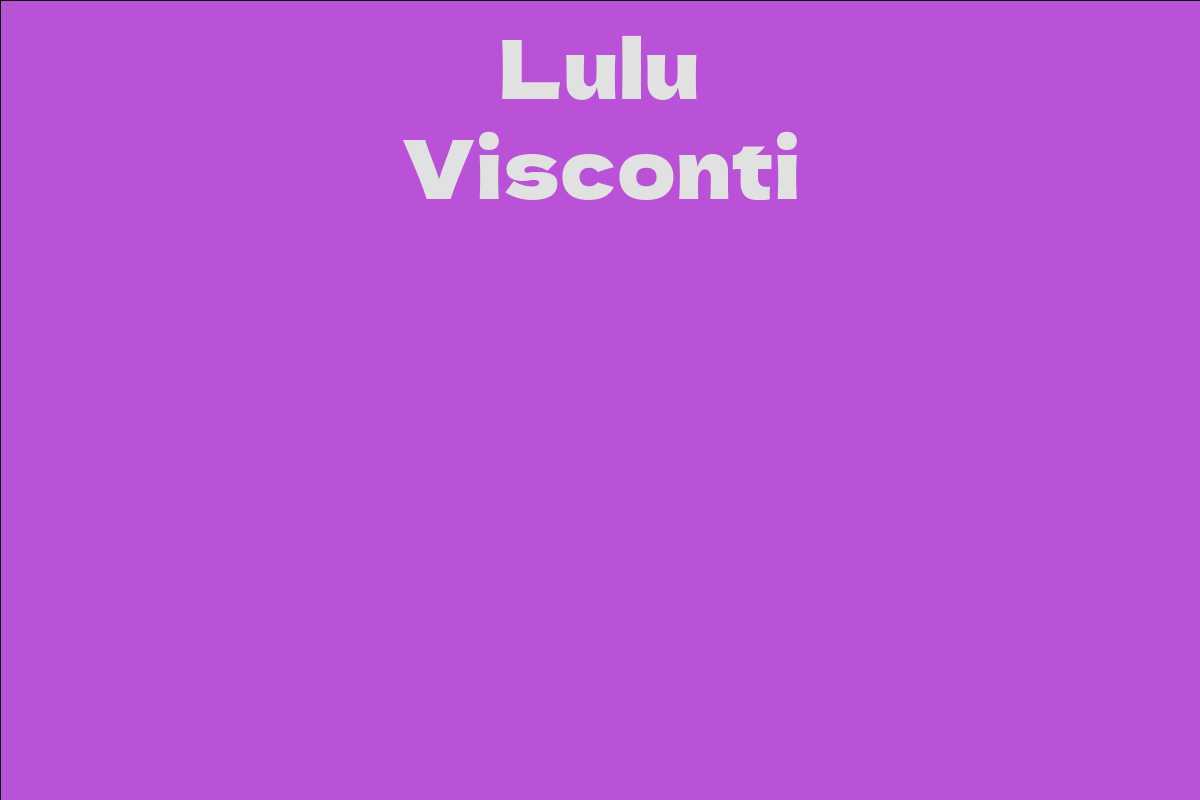 Lulu Visconti