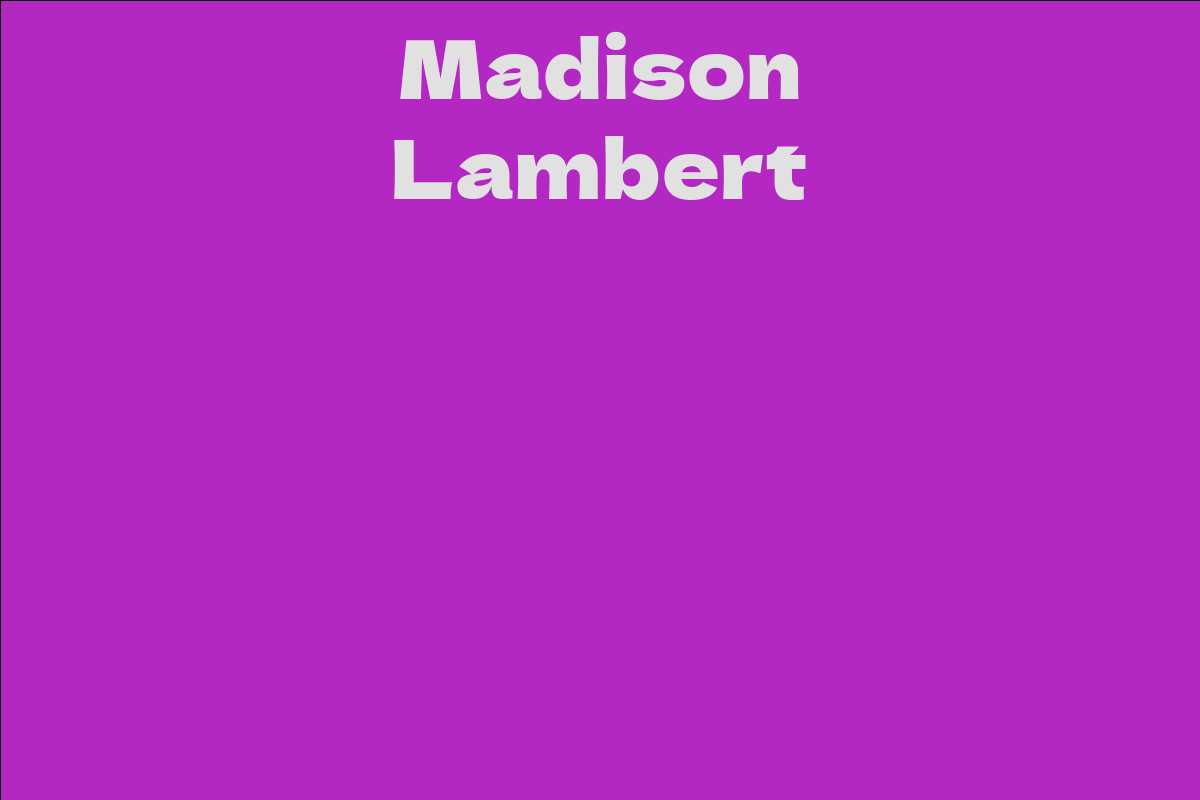 Madison Lambert