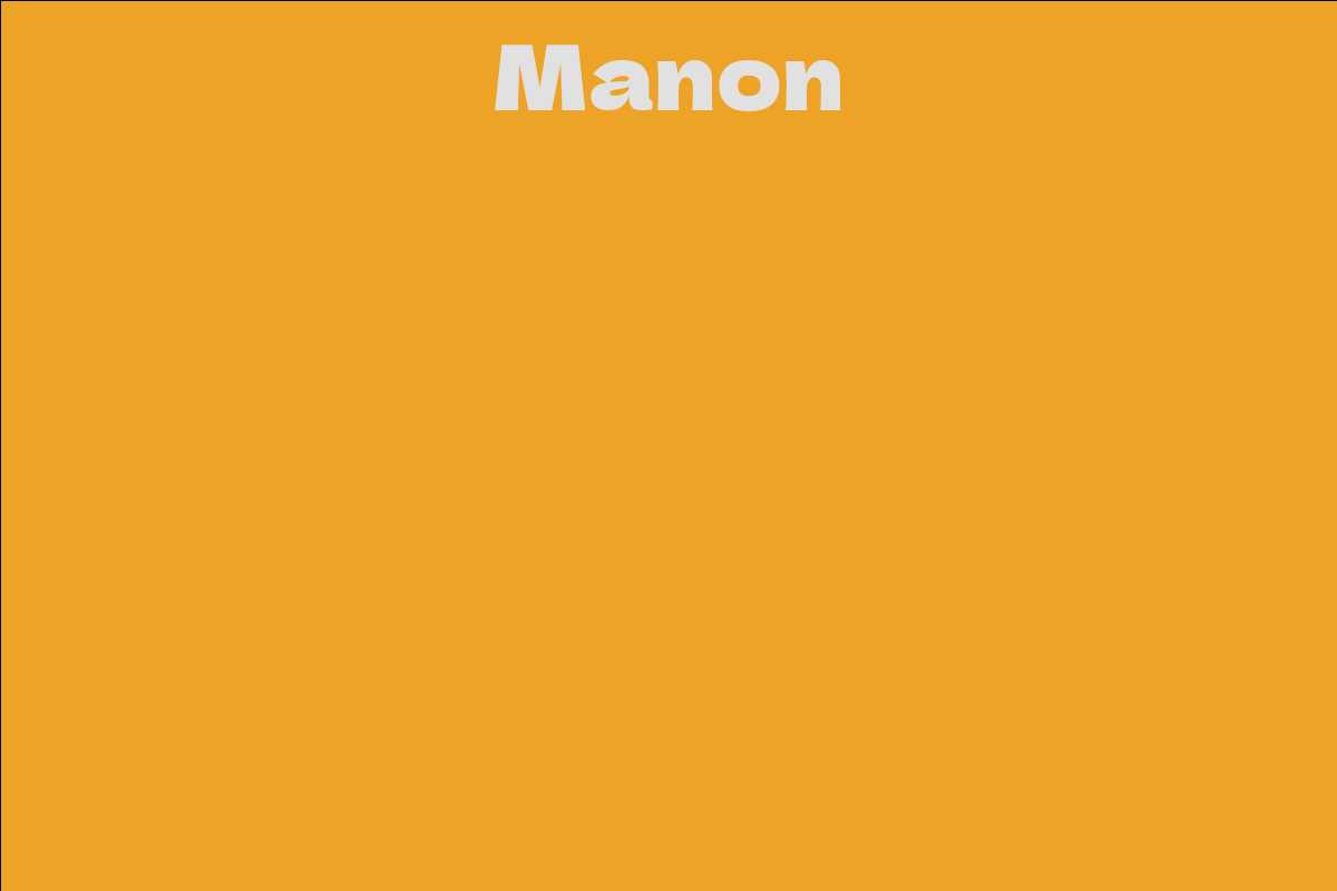 Manon - Facts, Bio, Career, Net Worth AidWiki