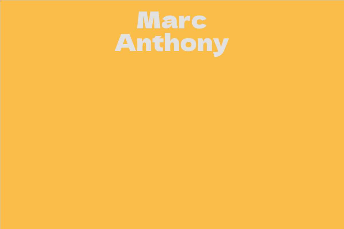 Marc Anthony - Facts, Bio, Career, Net Worth | AidWiki