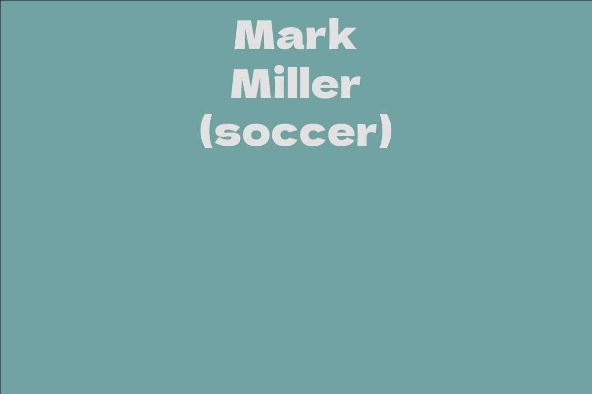 Mark Miller (soccer)