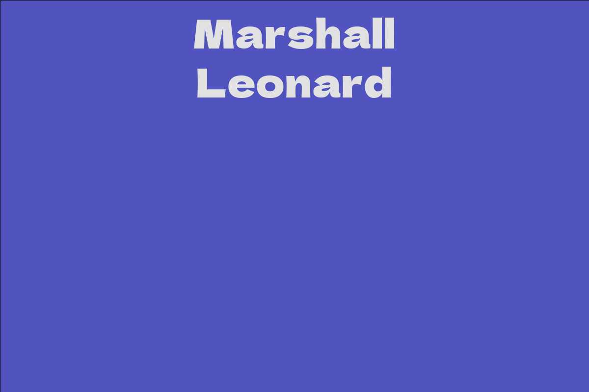 Marshall Leonard