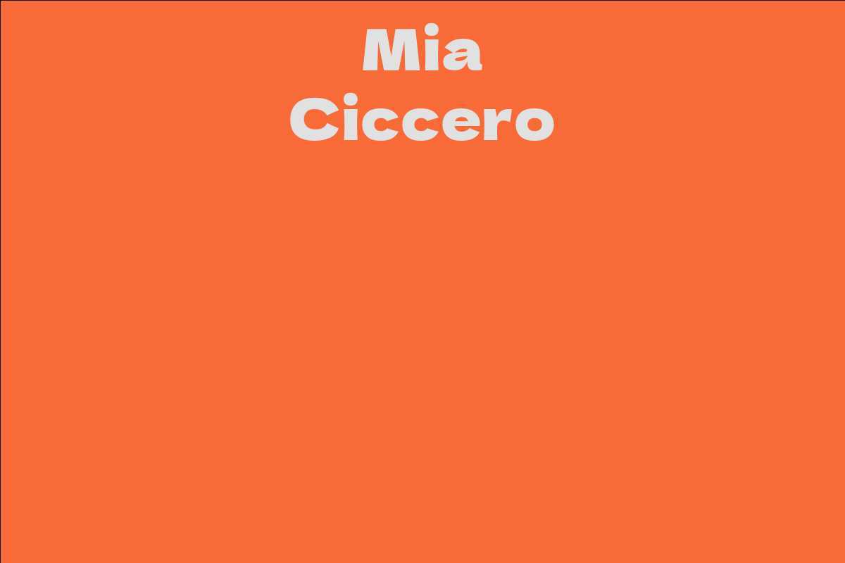 Mia Ciccero