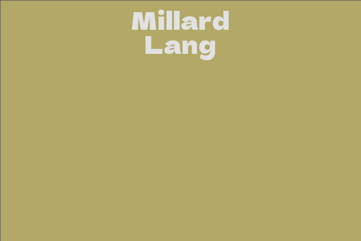 Millard Lang