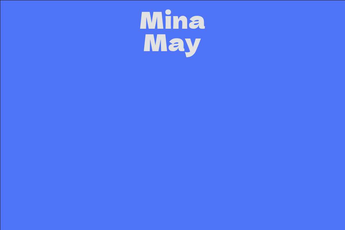 Mina May