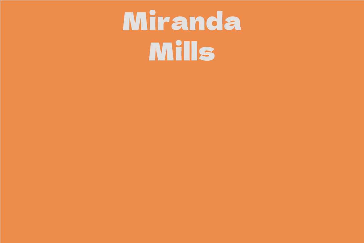 Miranda Mills's Instagram, Twitter & Facebook on IDCrawl