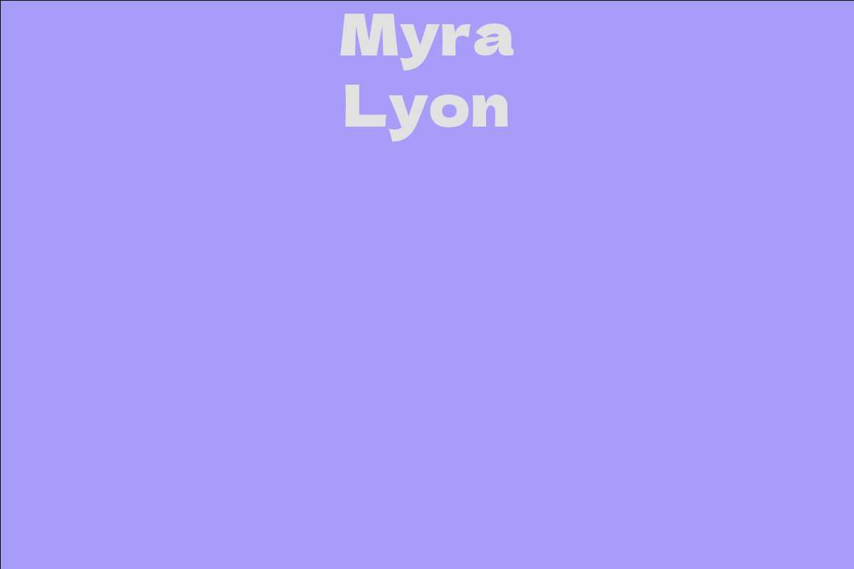 Myra Lyon