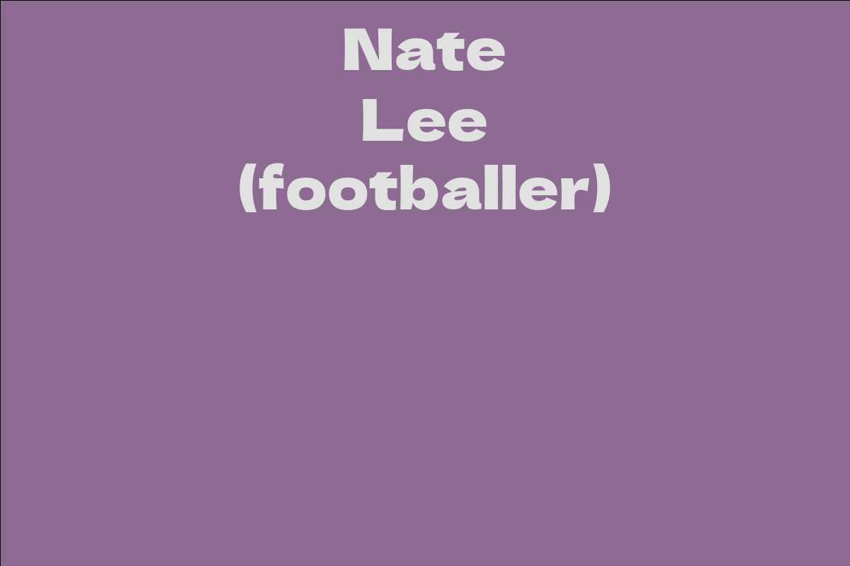 Nate Lee (footballer)