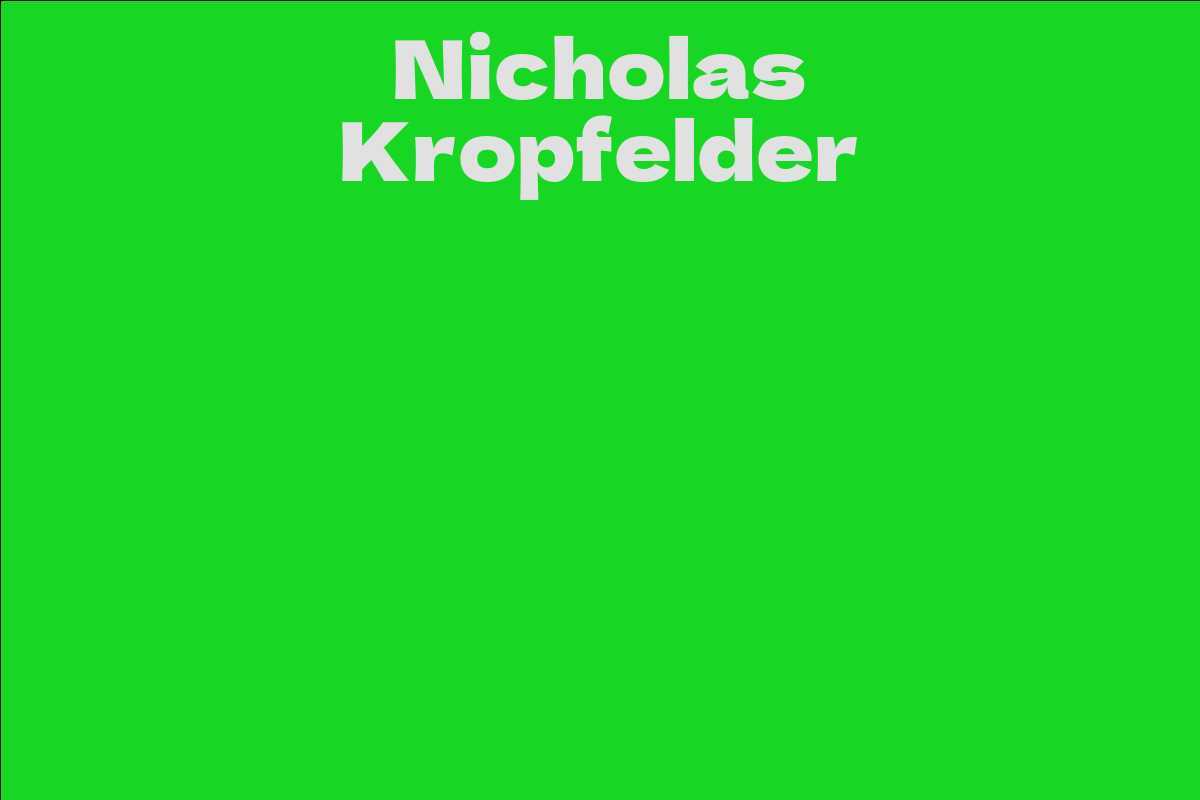 Nicholas Kropfelder