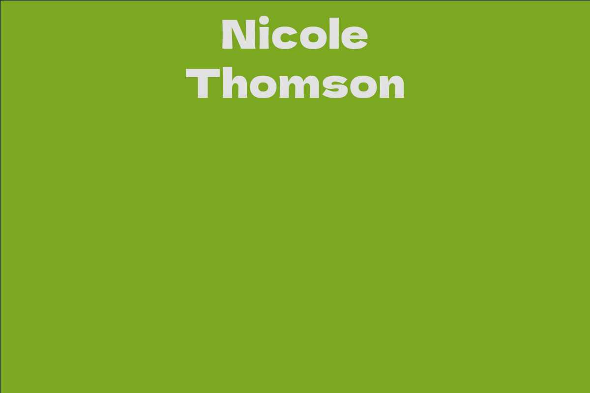 Nicole Thomson