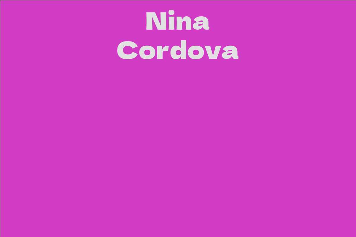 Nina Cordova
