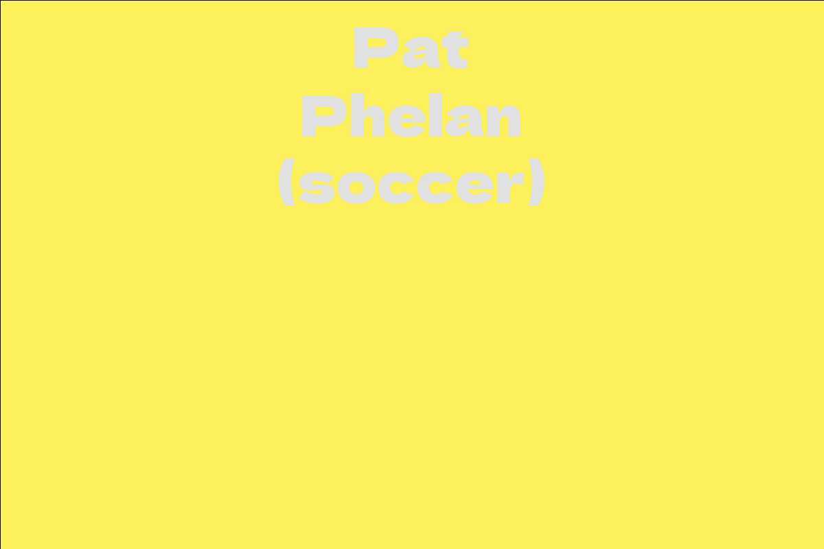 Pat Phelan (soccer)
