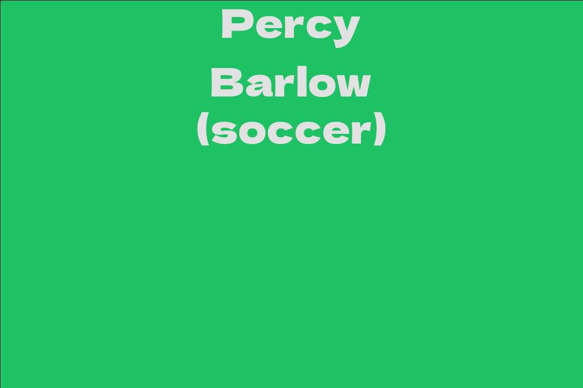 Percy Barlow (soccer)