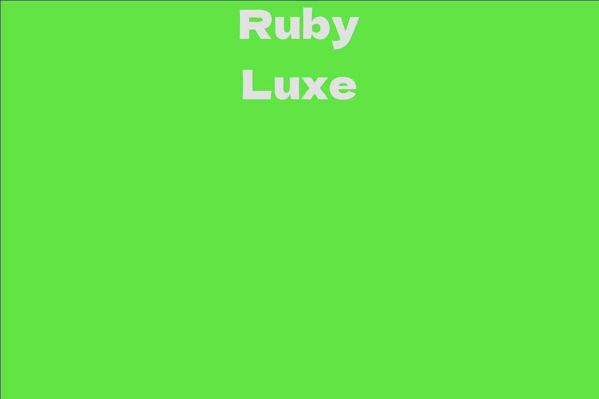 Ruby Luxe