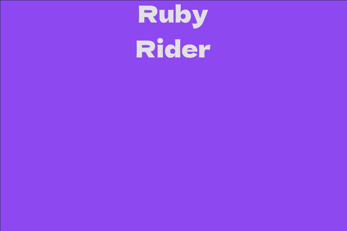Ruby Rider