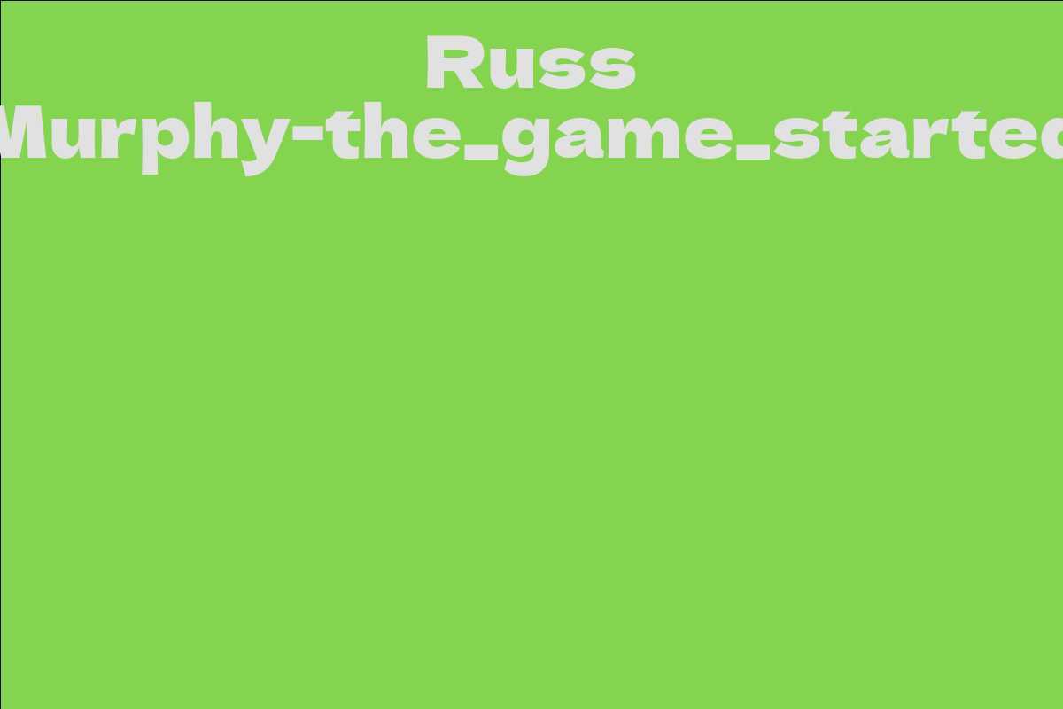 Russ Murphy-the_game_started