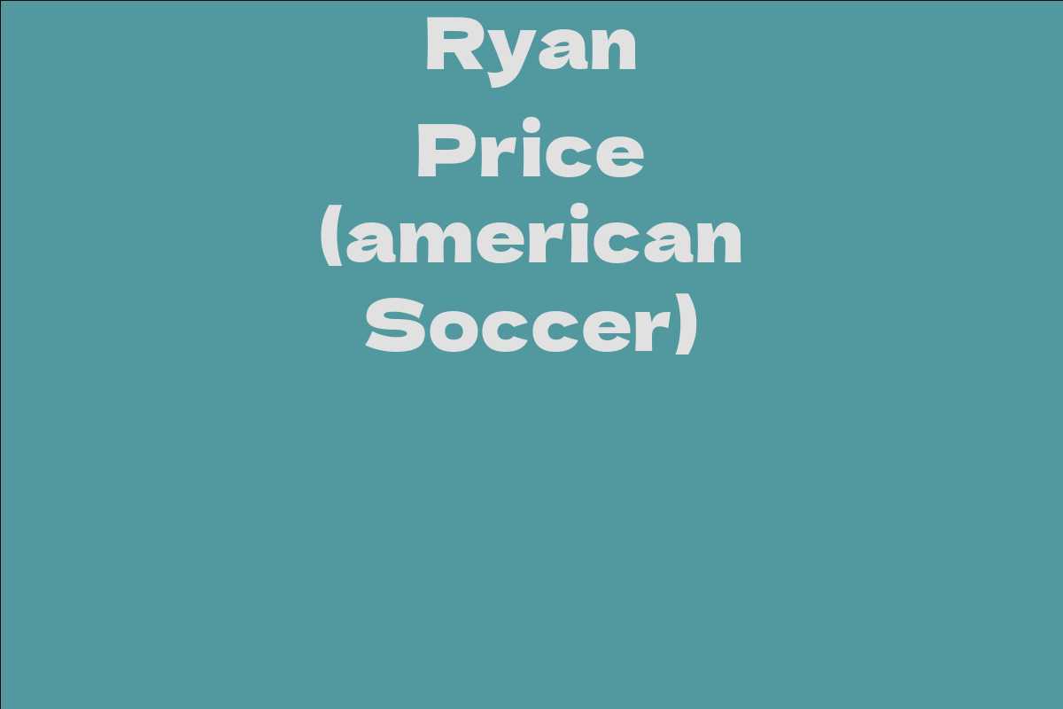 Ryan Price (american Soccer)