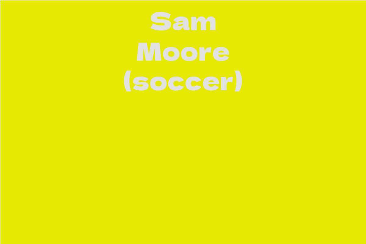 Sam Moore (soccer)