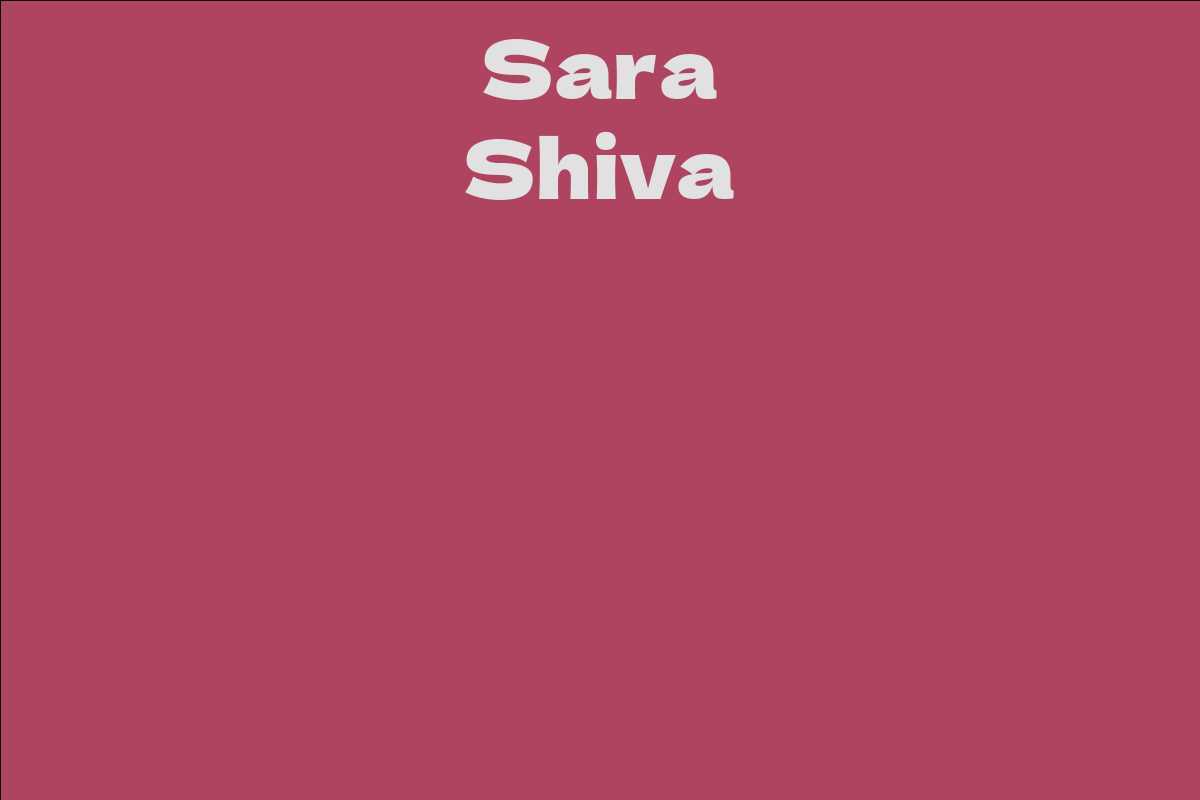 Sara Shiva