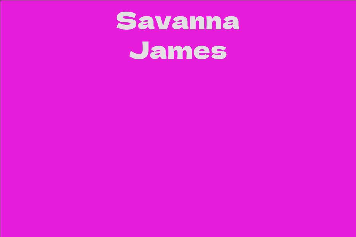 Savanna James