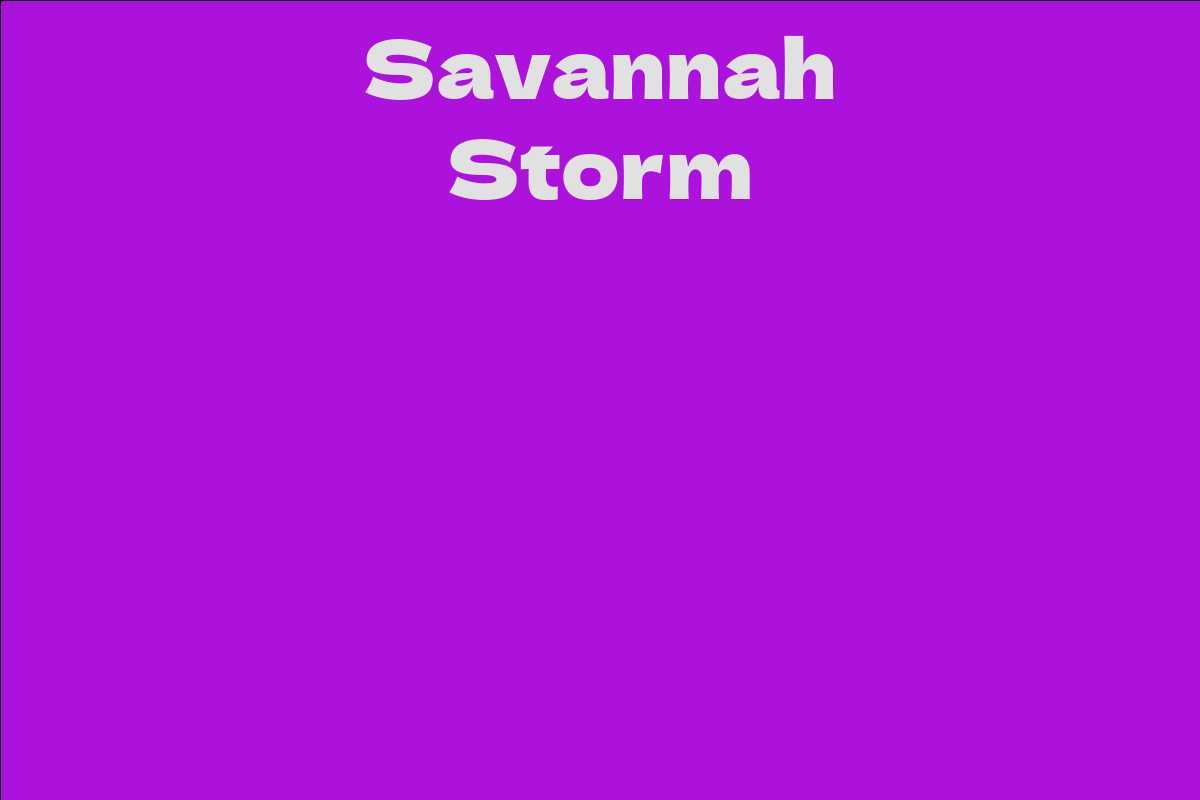 Savannah Storm