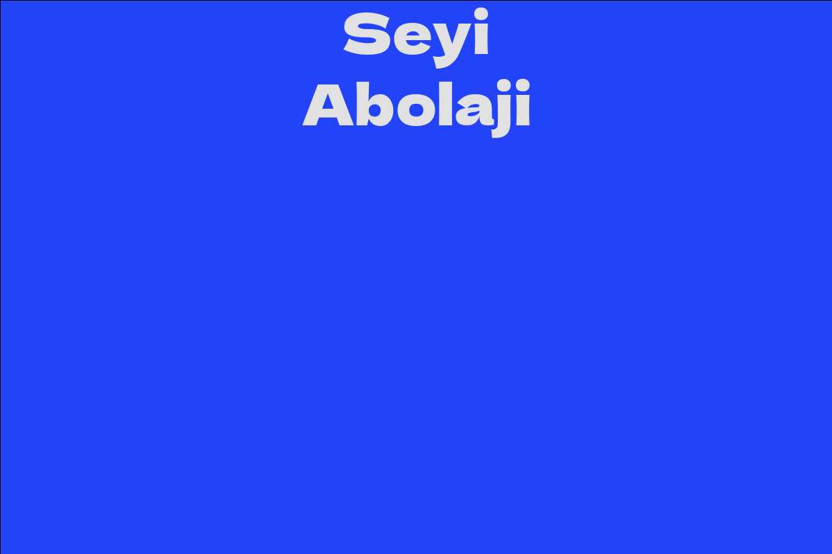Seyi Abolaji