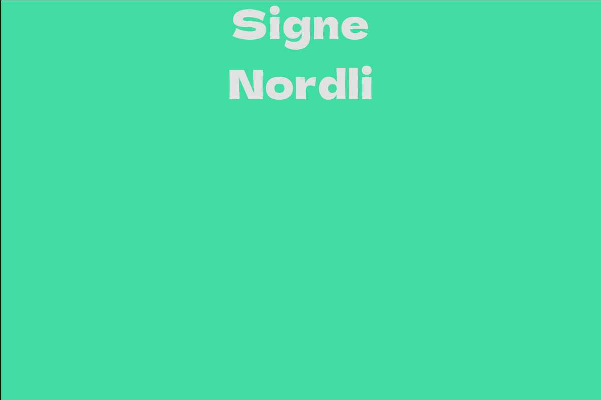 Signe Nordli