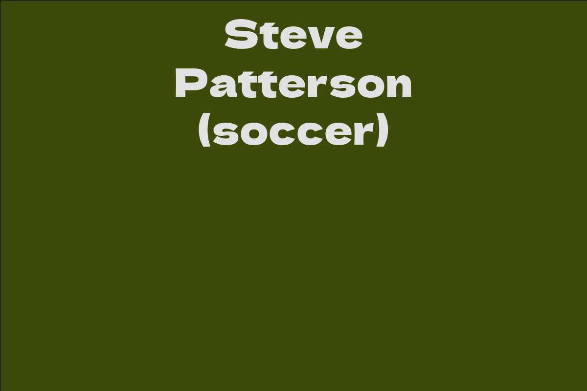 Steve Patterson (soccer)