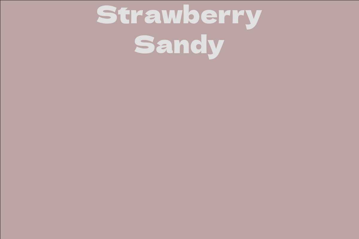 Strawberry Sandy Facts Bio Career Net Worth Aidwiki