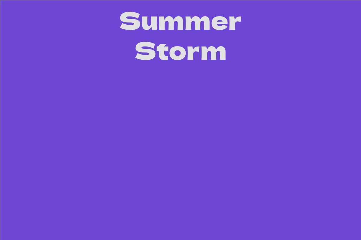 Summer Storm