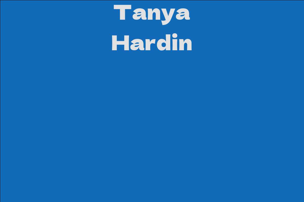 Tanya Hardin