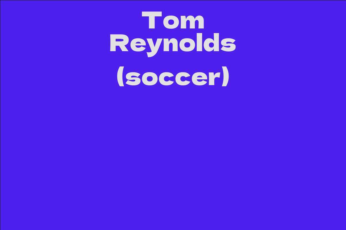 Tom Reynolds (soccer)