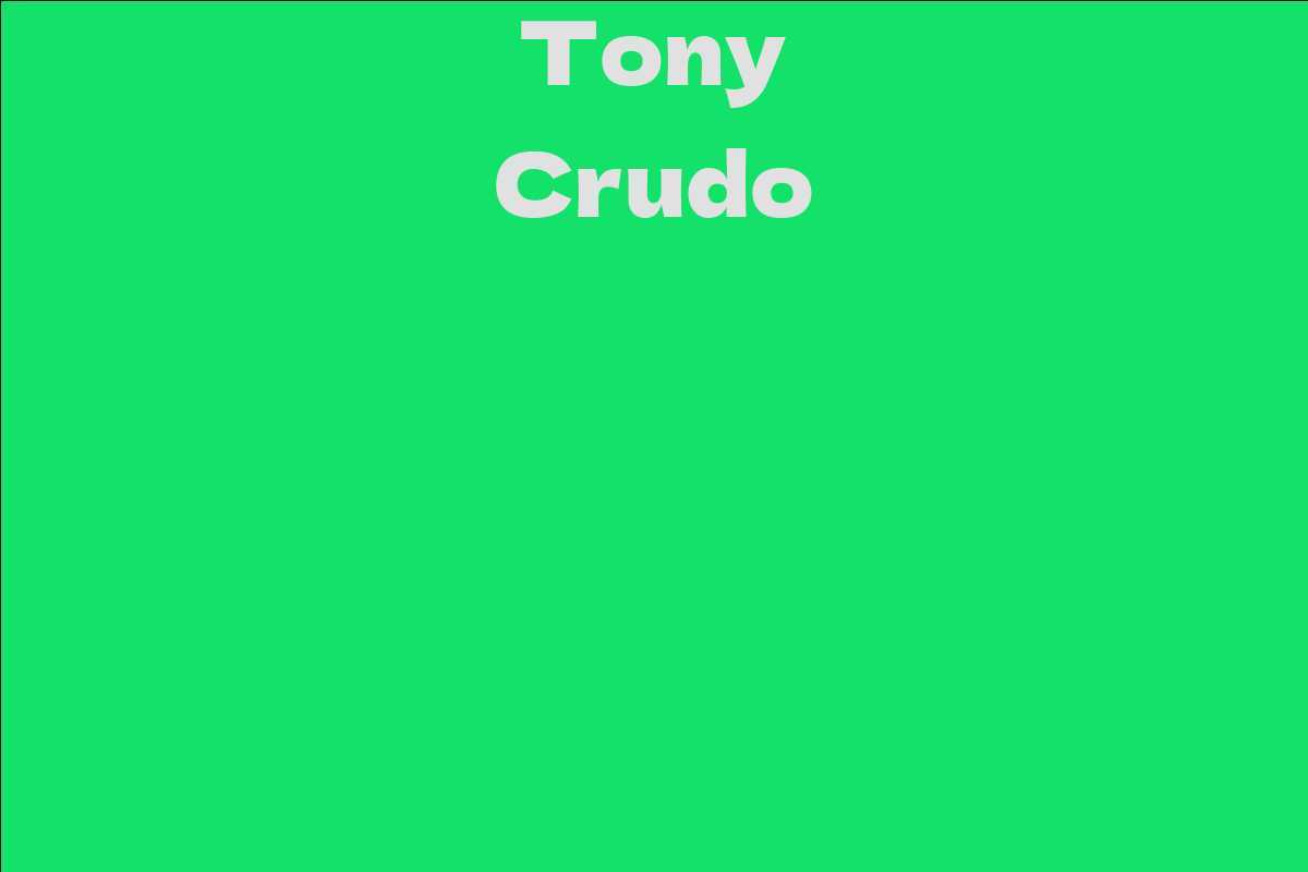 Tony Crudo