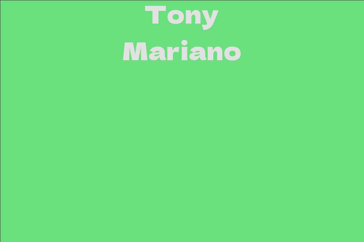 Tony Mariano