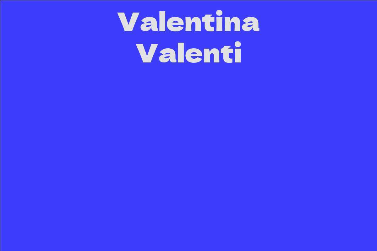 Valentina Valenti