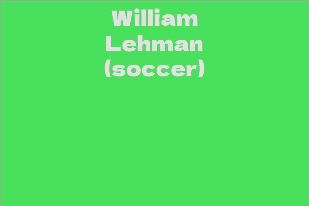 William Lehman (soccer)