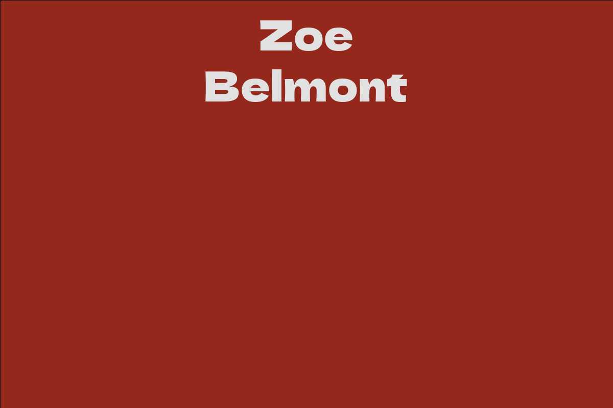 Zoe Belmont