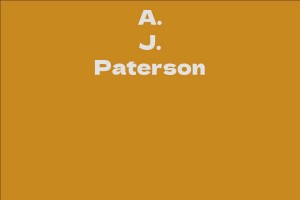 A. J. Paterson