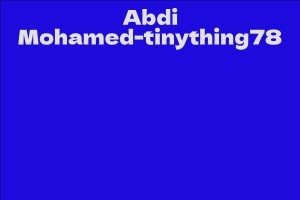 Abdi Mohamed-tinything78