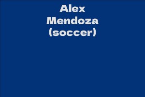 Alex Mendoza (soccer)